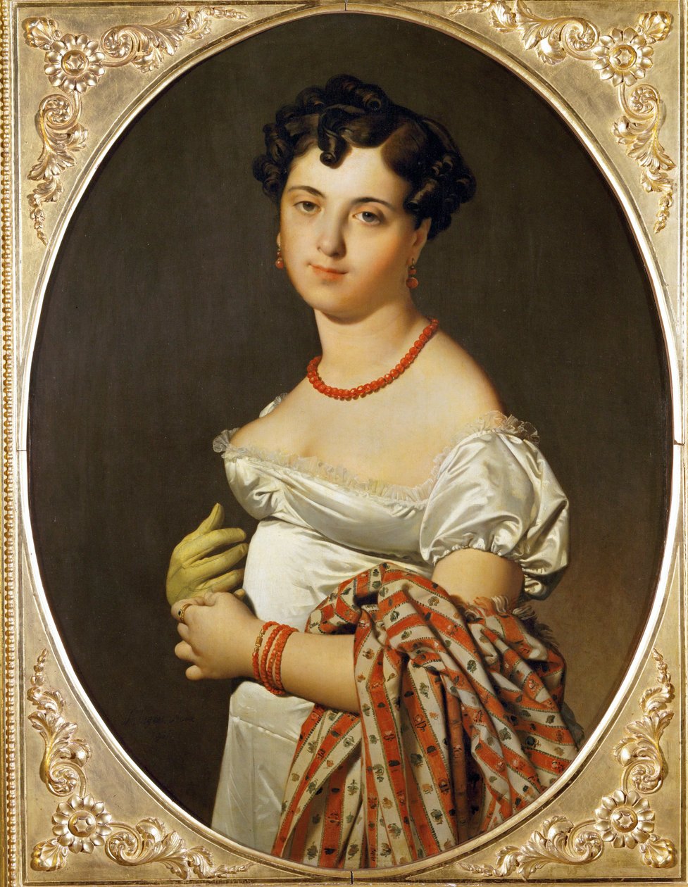 Mme. Panckoucke, Cecile Bouchet. Gemalt in Rom von Jean Auguste Dominique Ingres