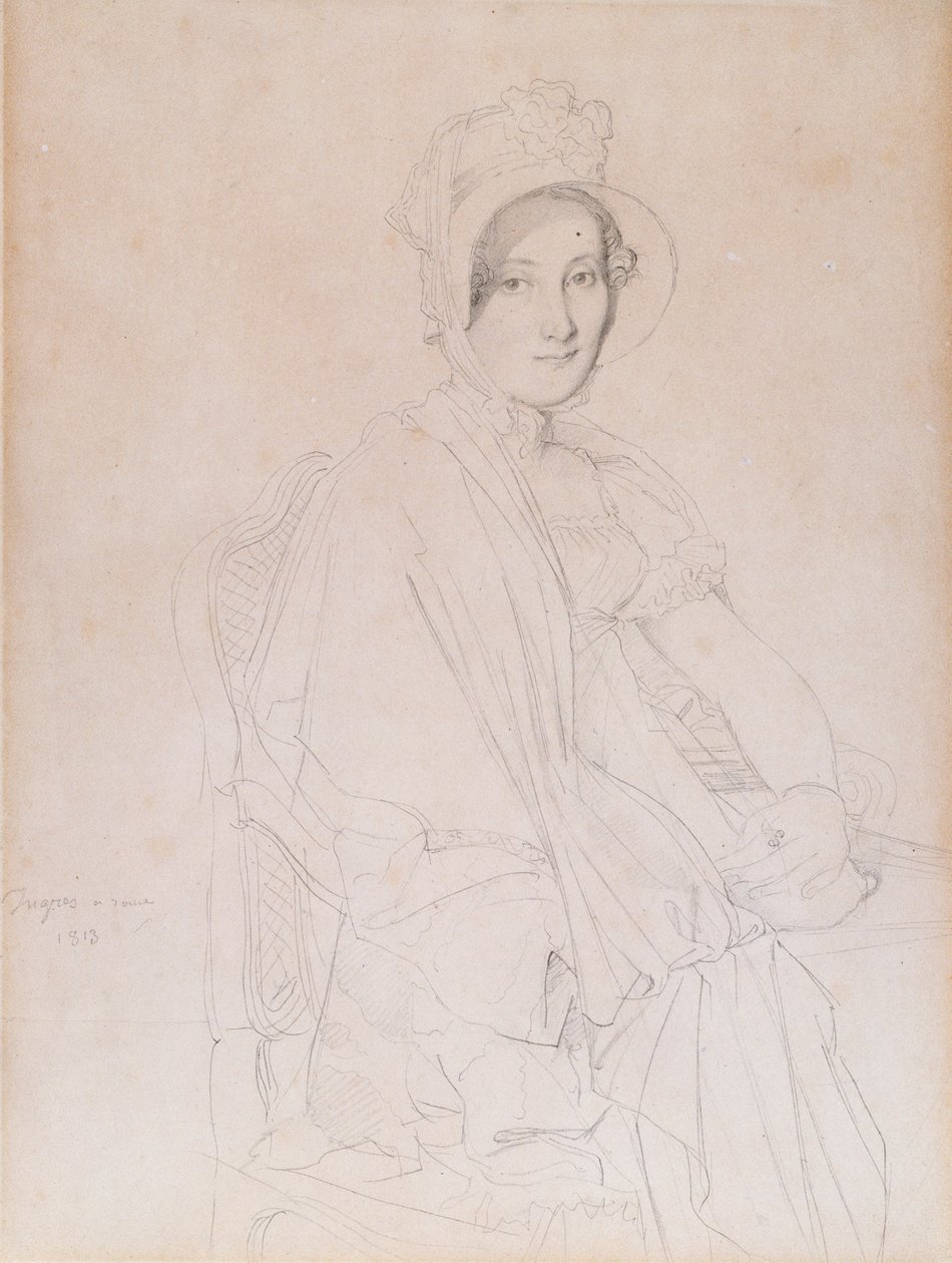 Porträt von Marie Marcoz, später Vicomtesse de Senonnes, 1813 von Jean Auguste Dominique Ingres