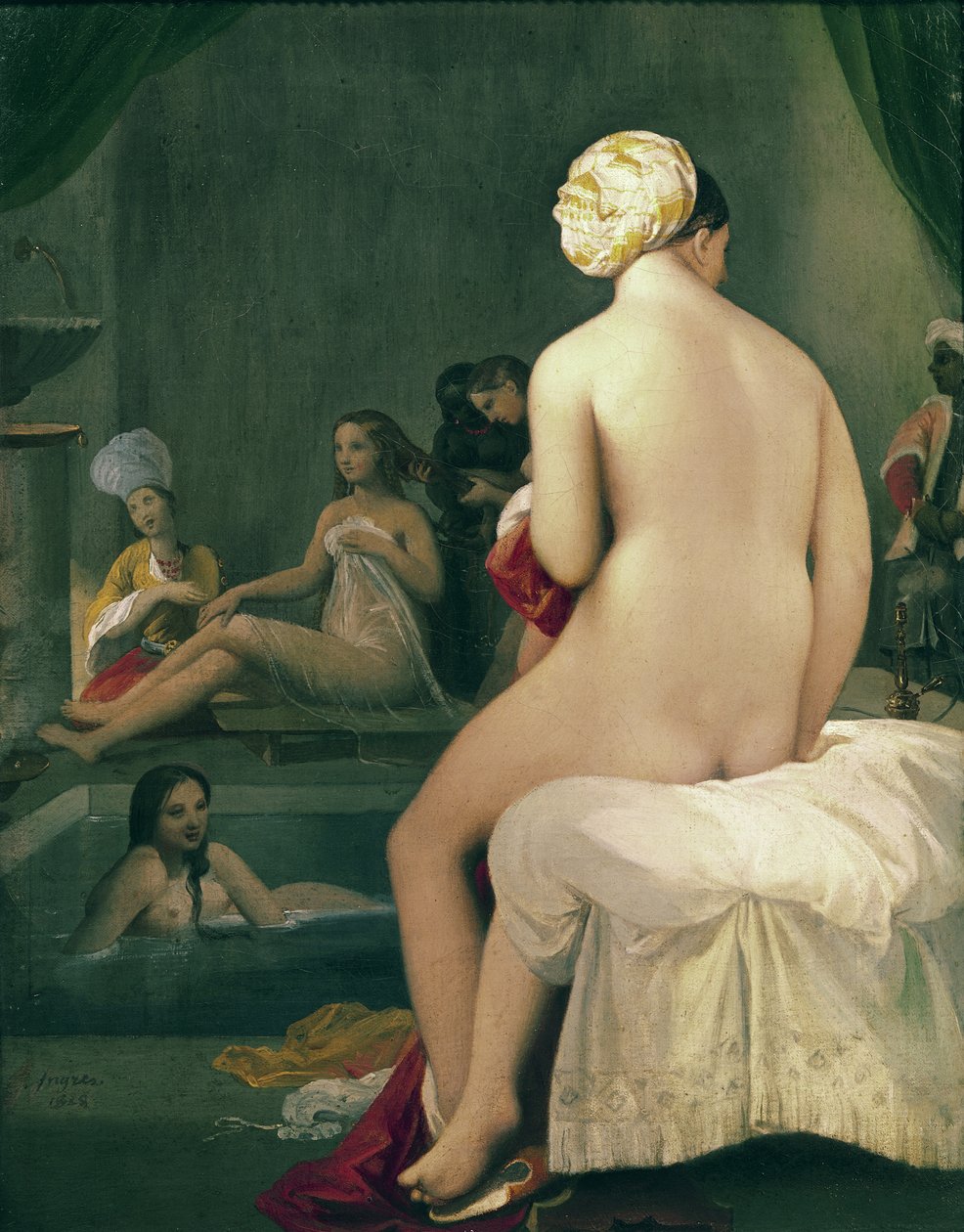Die kleine Badende im Harem, 1828 von Jean Auguste Dominique Ingres