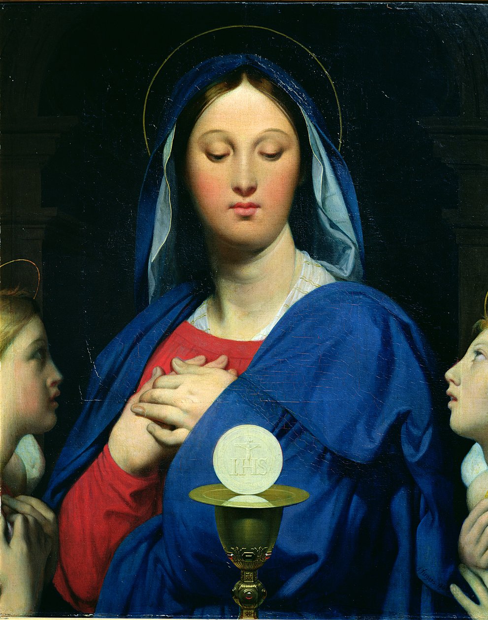 Die Jungfrau der Hostie, 1866 von Jean Auguste Dominique Ingres