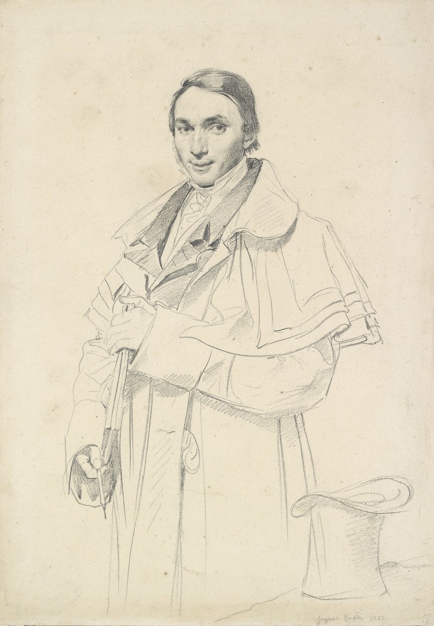Dreiviertel-Porträt von Jean-Francois-Antoine Forest von Jean Auguste Dominique Ingres