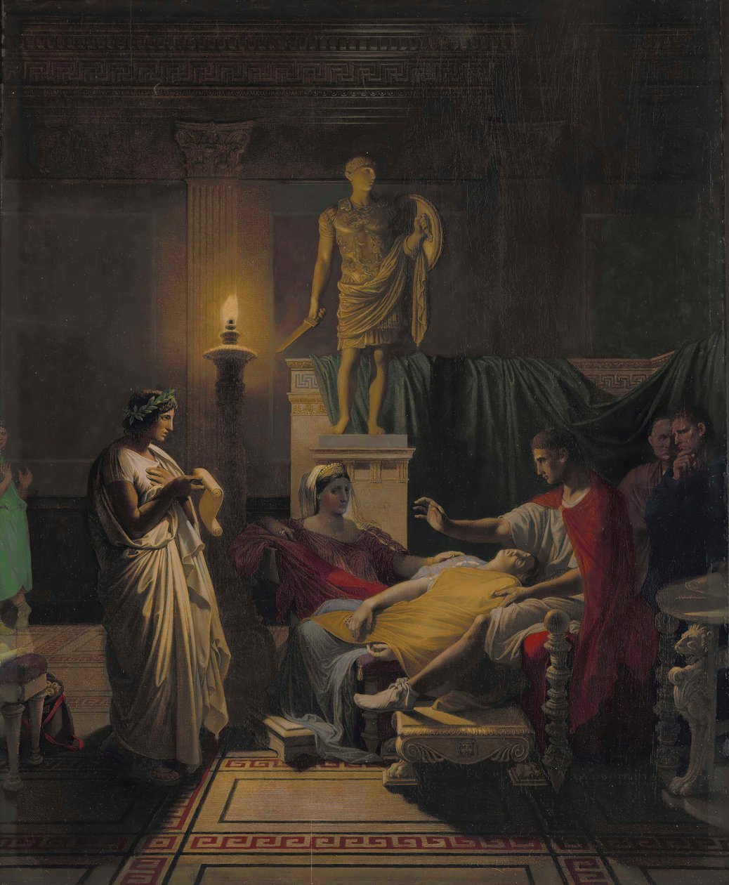Vergil liest aus der Aeneis, 1864 von Jean Auguste Dominique Ingres