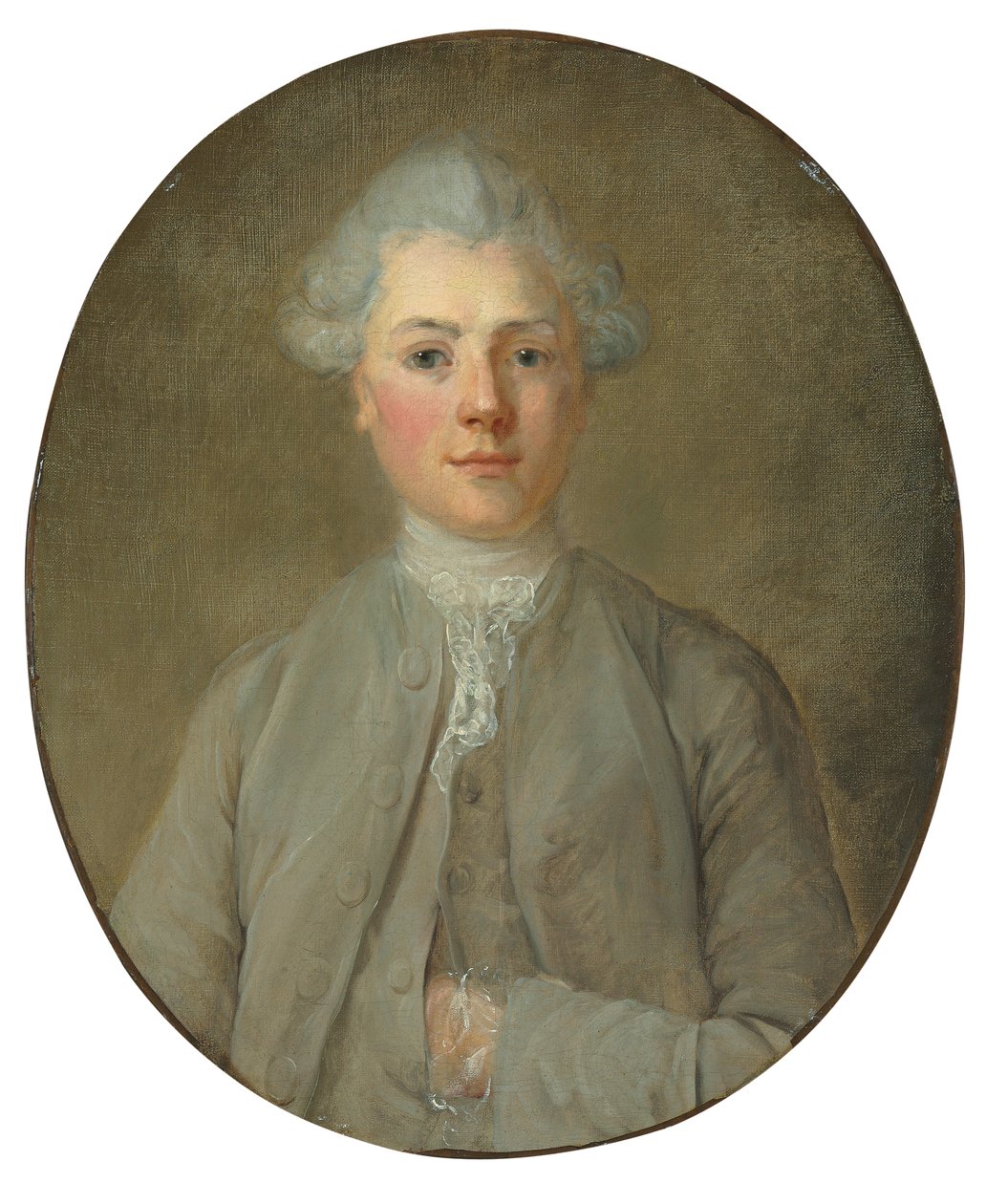 Porträt eines jungen Jungen von Jean Baptiste (attr. to) Perronneau
