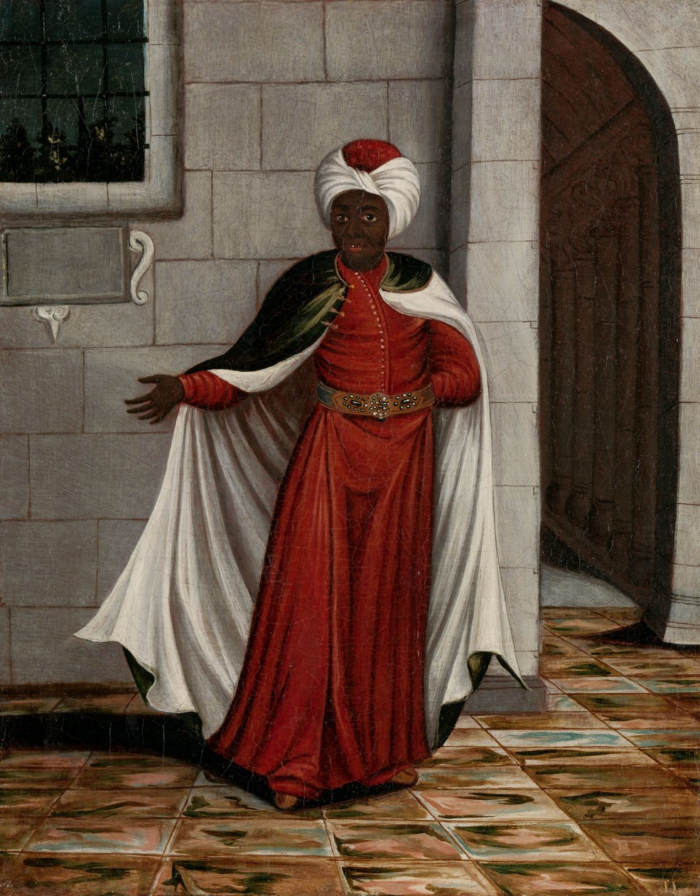 Der Kislar Aghassi, Chef der schwarzen Eunuchen des Sultans von Jean Baptiste (circle of) Vanmour