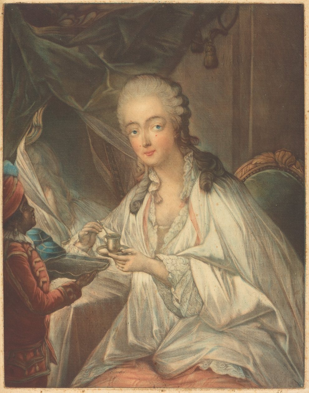 Madame du Barry von Jean Baptiste André Gautier Dagoty after François Hubert Drouais