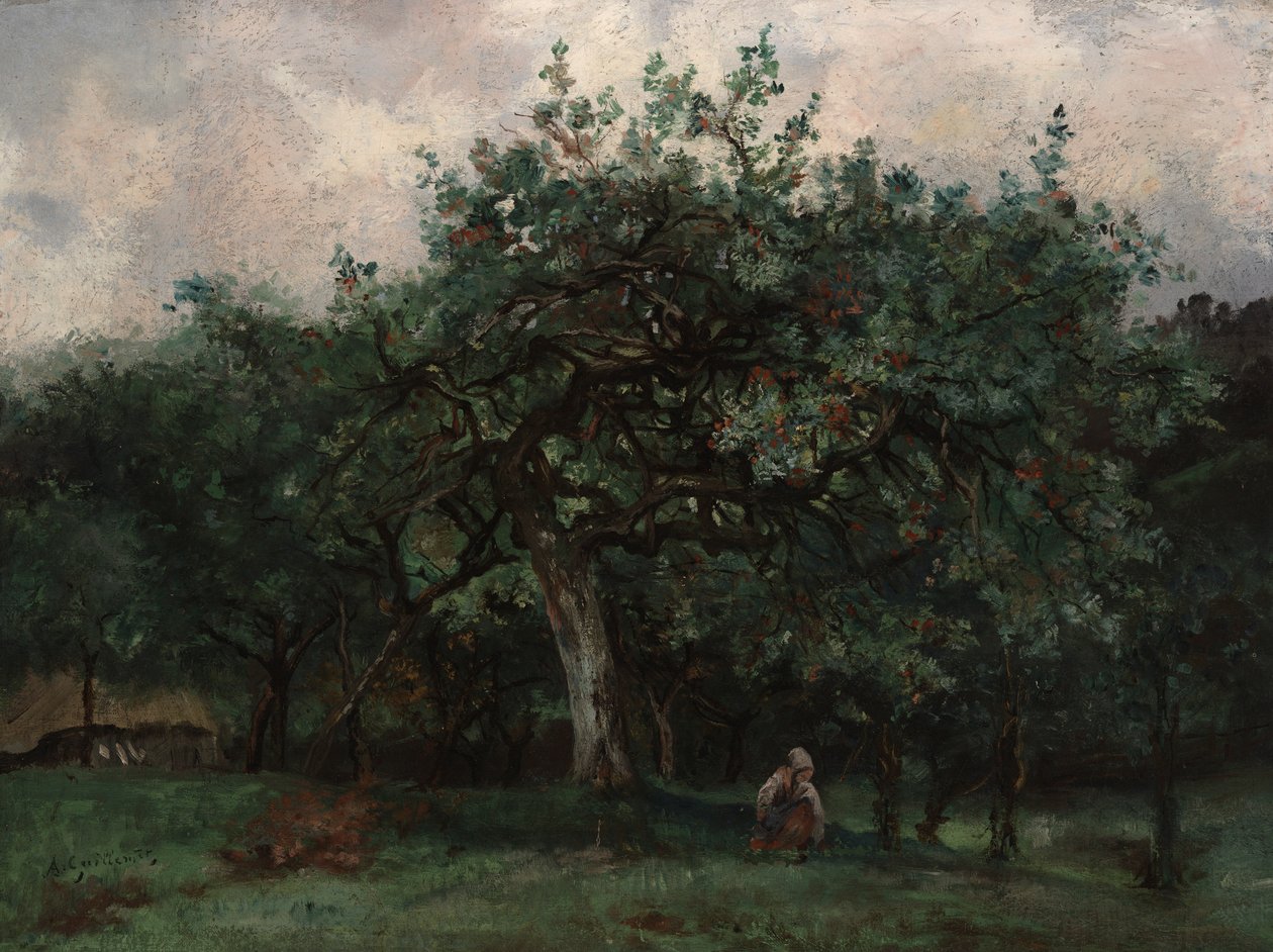 Landschaft mit kleinem Mädchen von Jean Baptiste Antoine Guillemet