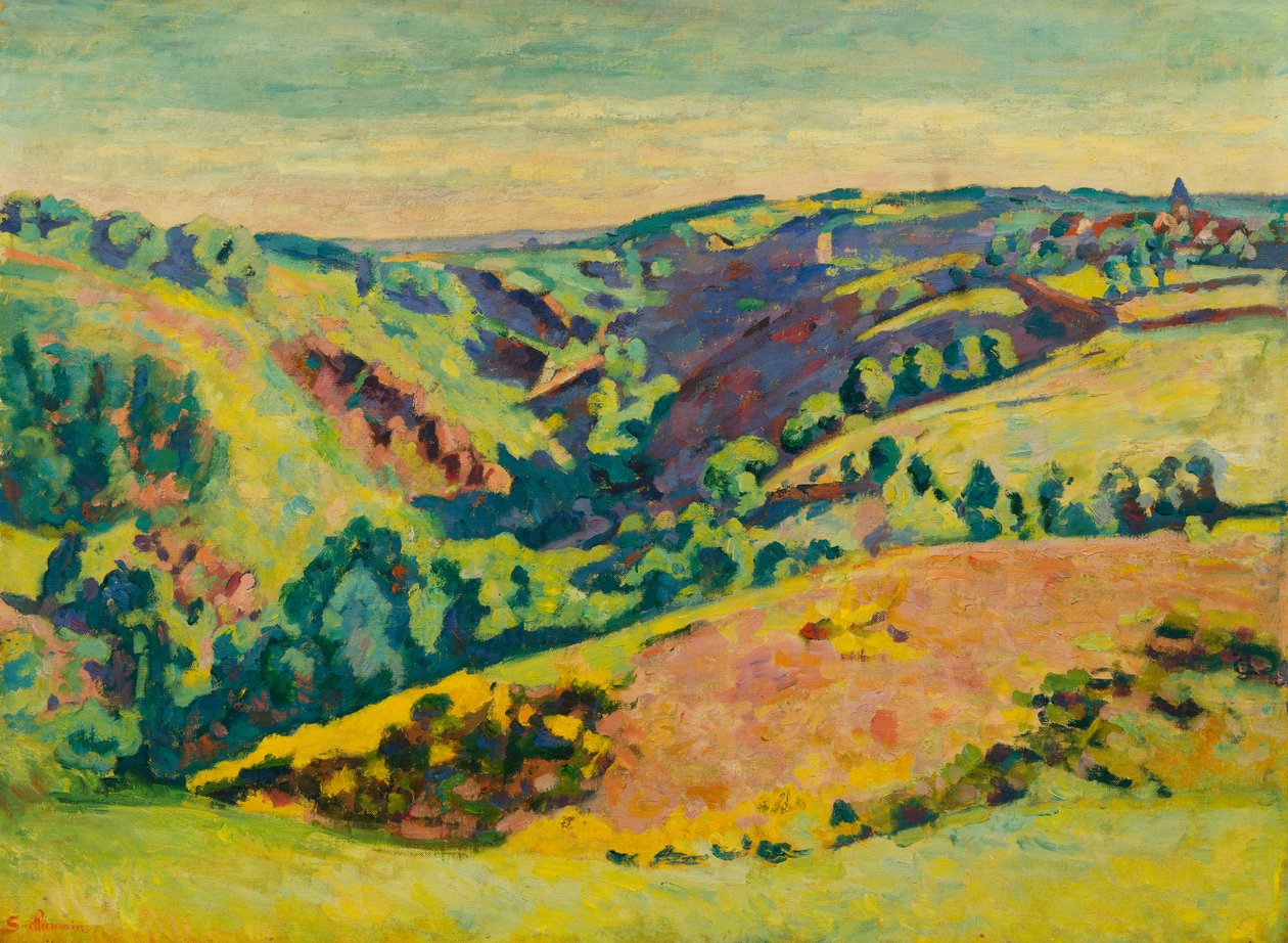 Auf den Hügeln von Sedelle, 1921 von Jean Baptiste Armand Guillaumin