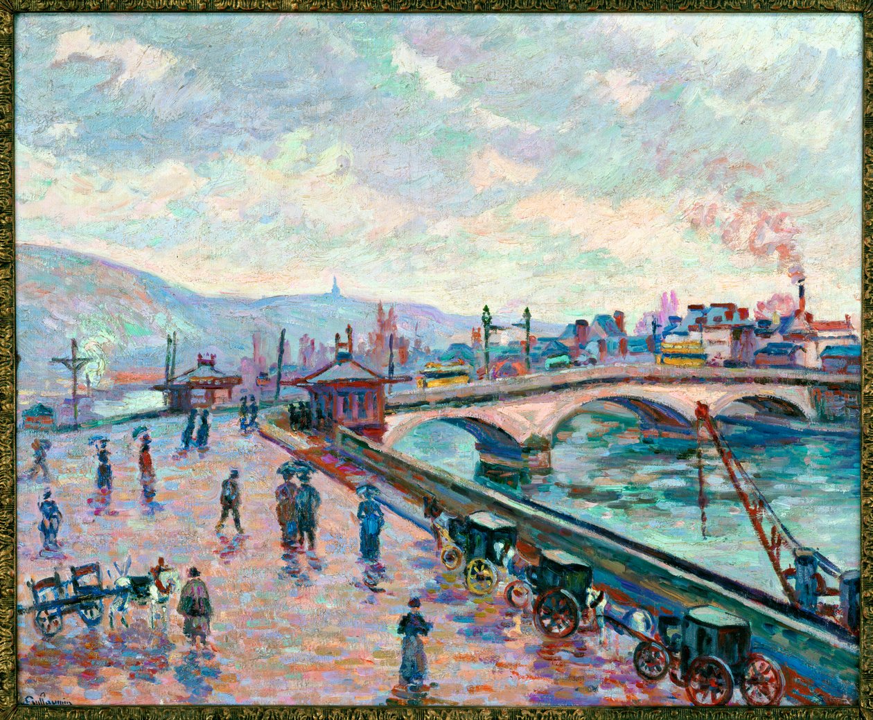 Fluss bei Rouen von Jean Baptiste Armand Guillaumin