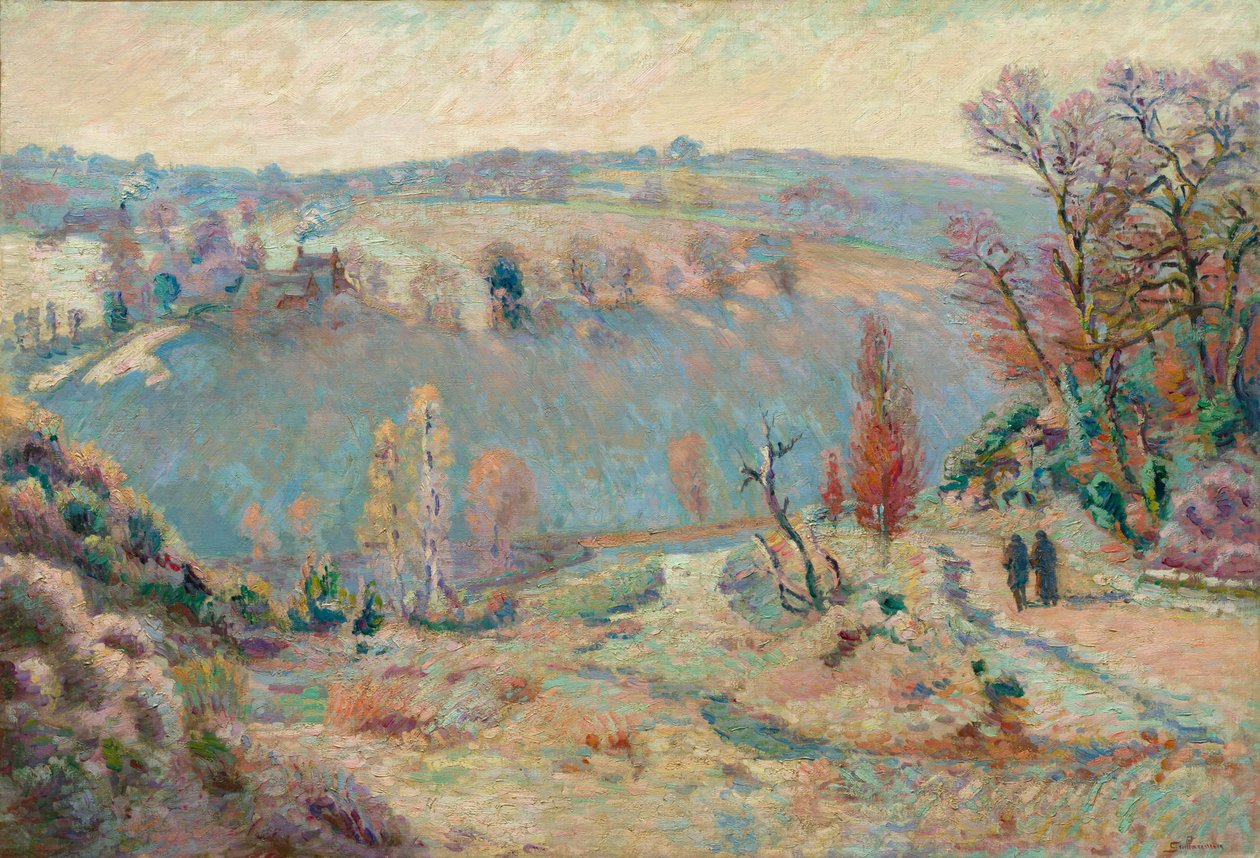 Tal der Sédelle bei Pont Charraud: Weißer Frost, um 1903-1911 von Jean Baptiste Armand Guillaumin