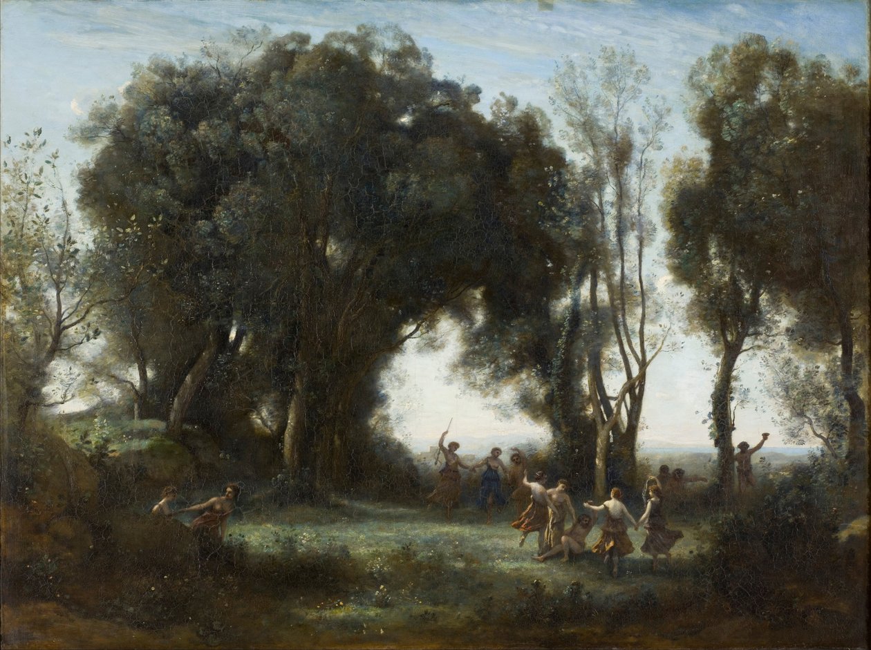 Ein Morgen. Der Tanz der Nymphen, 1850 von Jean Baptiste Camille Corot
