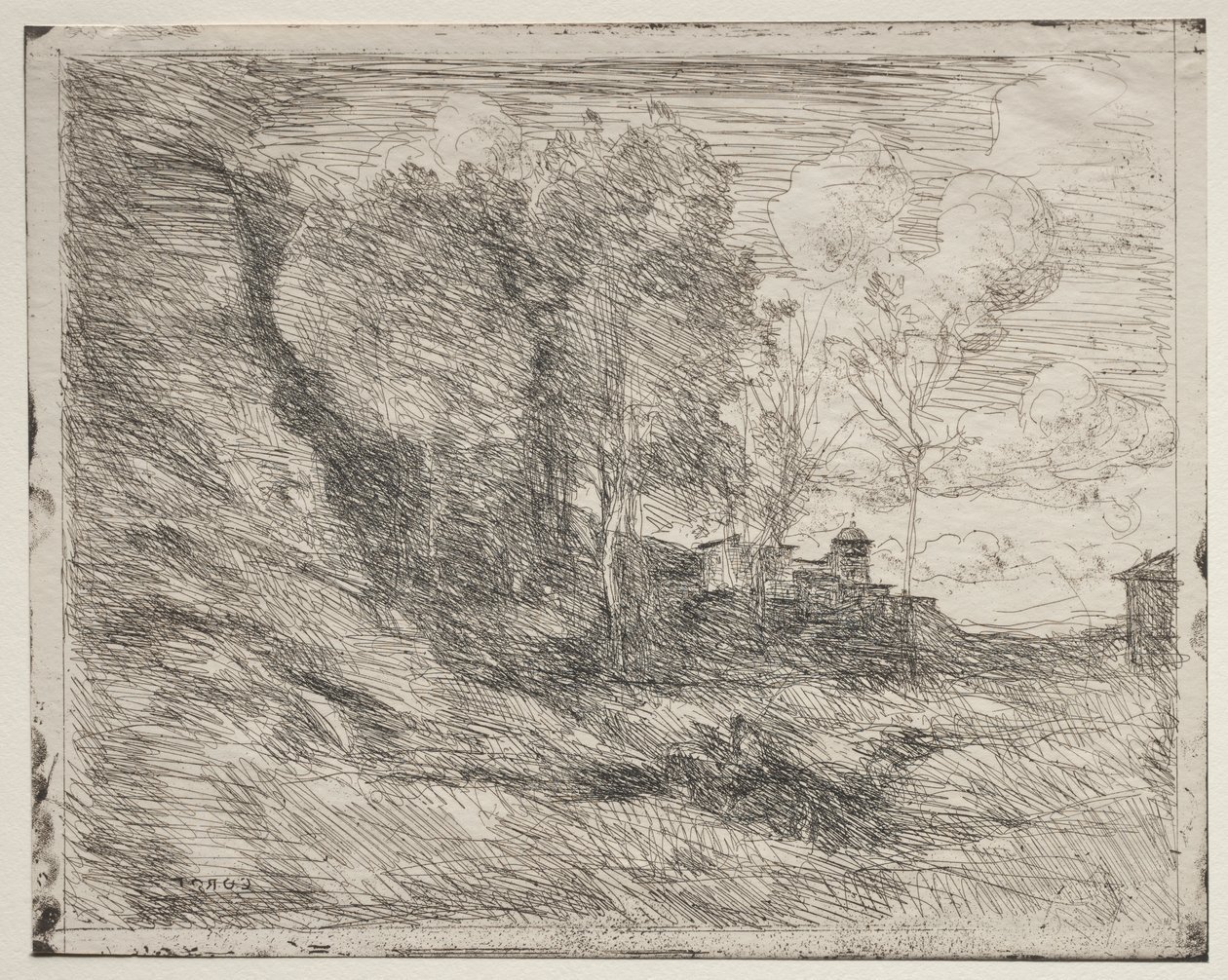 Ein Andenken an Ostia von Jean Baptiste Camille Corot