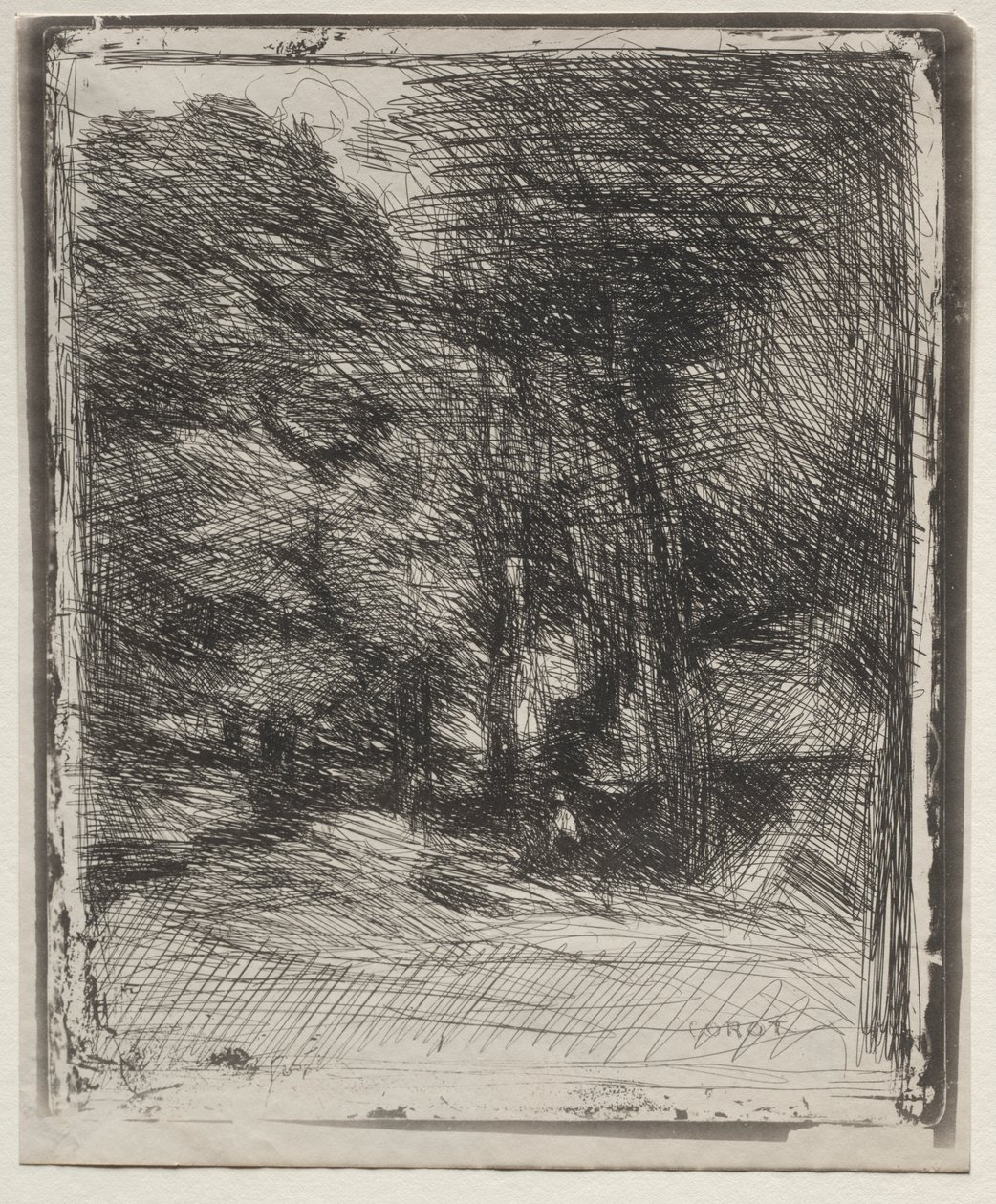 Ein Andenken an den Bas-Bréau von Jean Baptiste Camille Corot