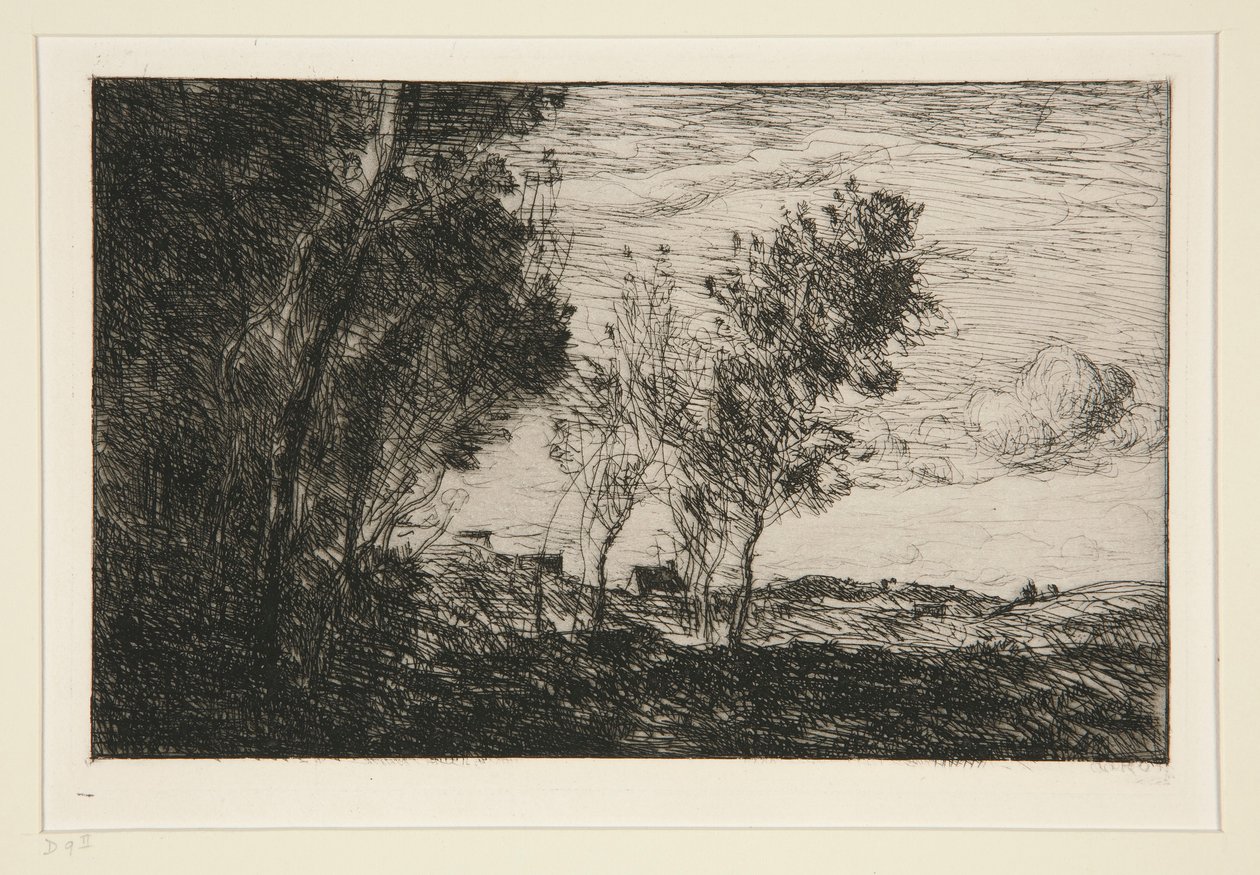 In den Dünen: Erinnerung an den Wald von Den Haag von Jean Baptiste Camille Corot