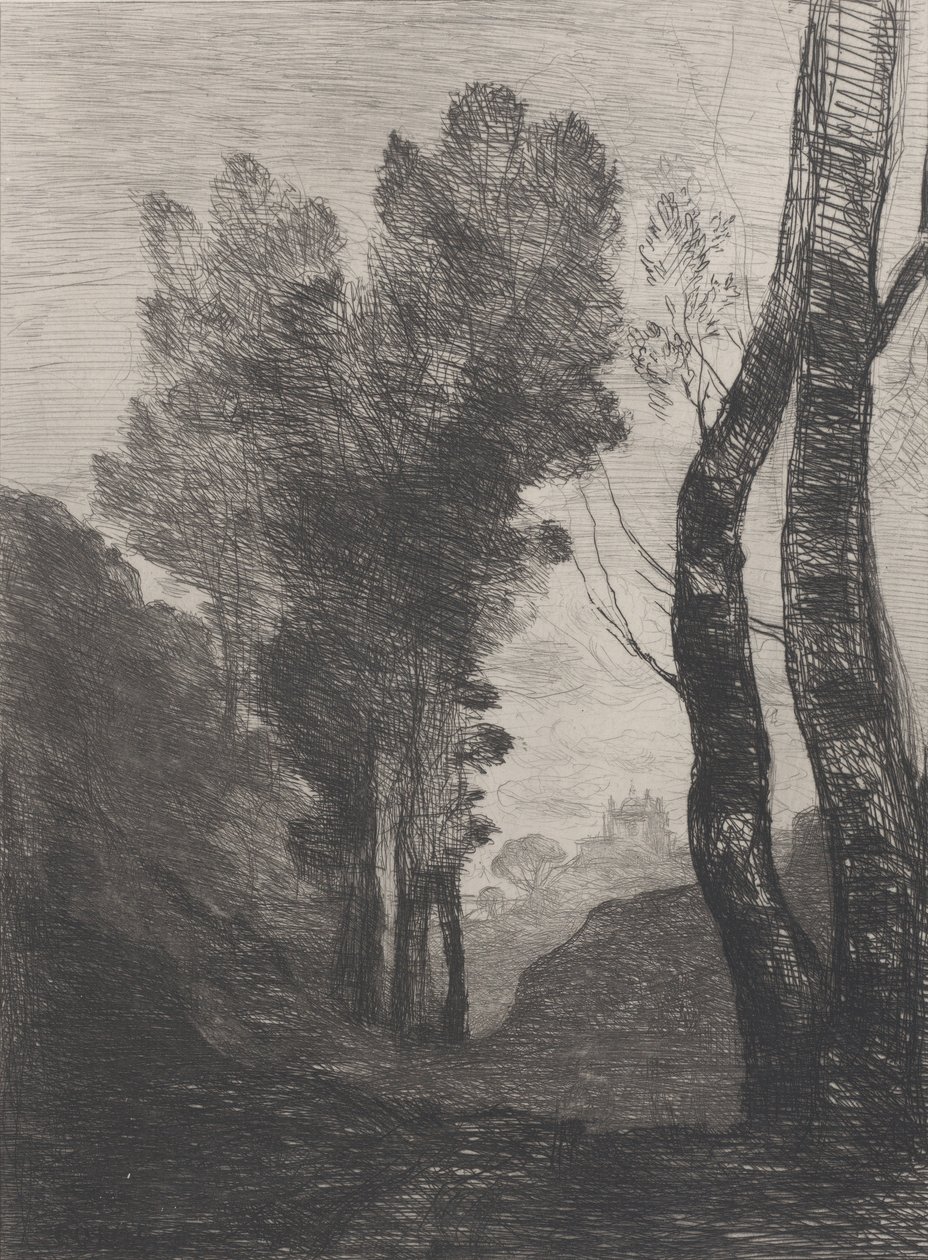 Umgebung von Rom, 1866 von Jean Baptiste Camille Corot