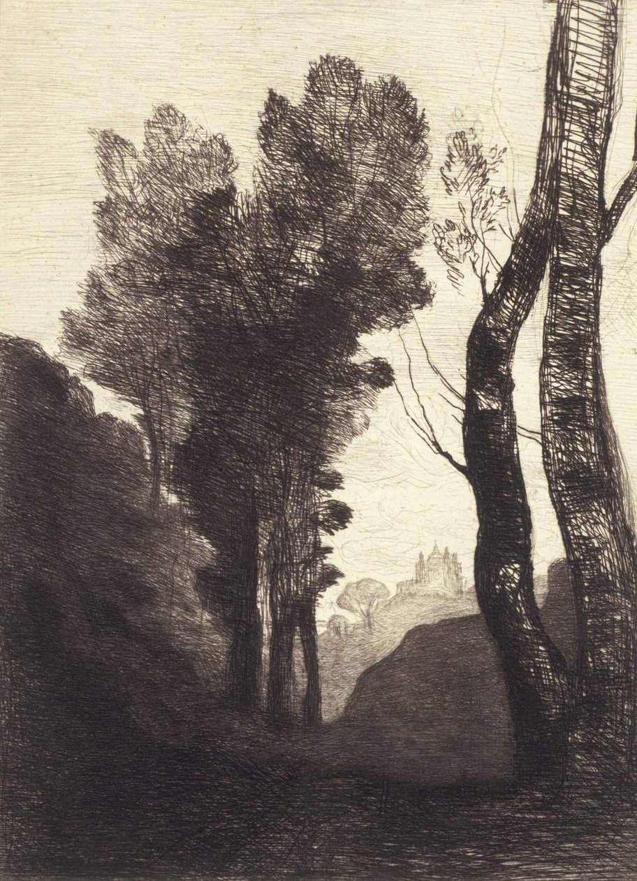Umgebung von Rom, 1866 von Jean Baptiste Camille Corot