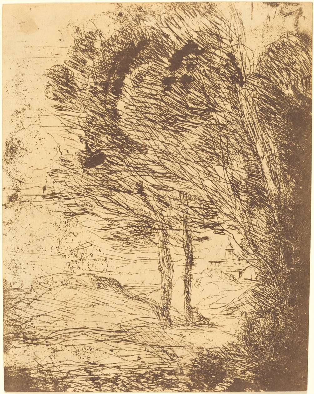 Umgebung von Genua von Jean Baptiste Camille Corot