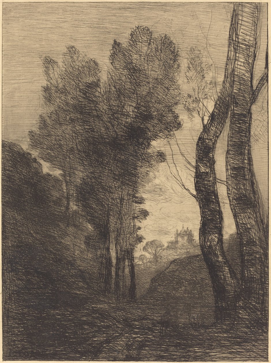 Umgebung von Rom von Jean-Baptiste-Camille Corot