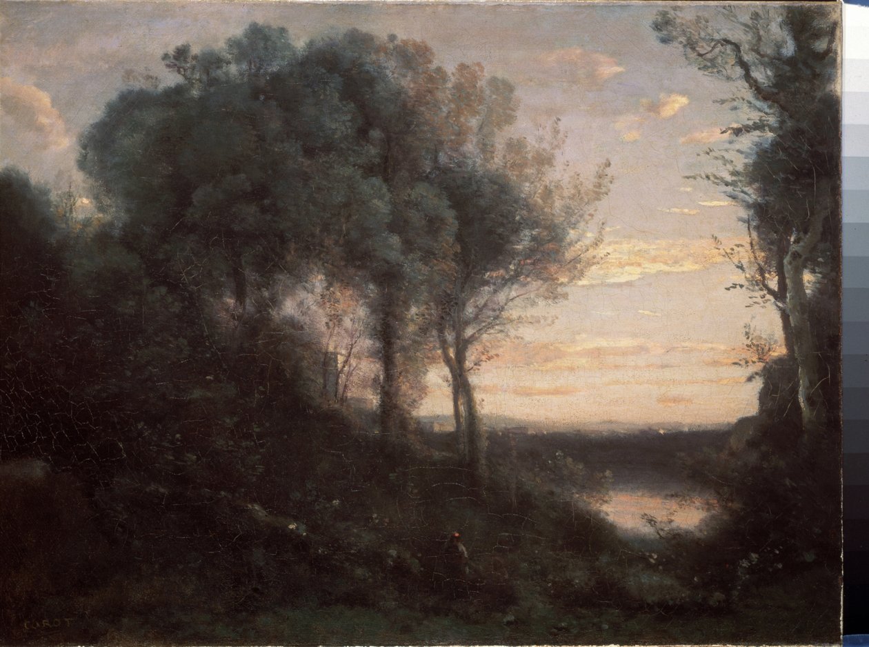 Abend, ca. 1860 von Jean Baptiste Camille Corot