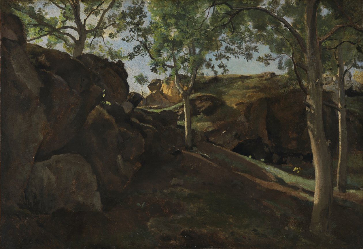La Châtaigneraie, 1830-40 von Jean Baptiste Camille Corot