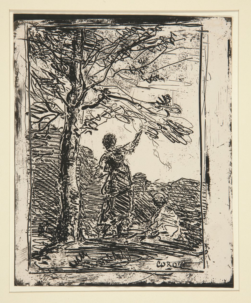 Das junge Mädchen und der Tod von Jean Baptiste Camille Corot