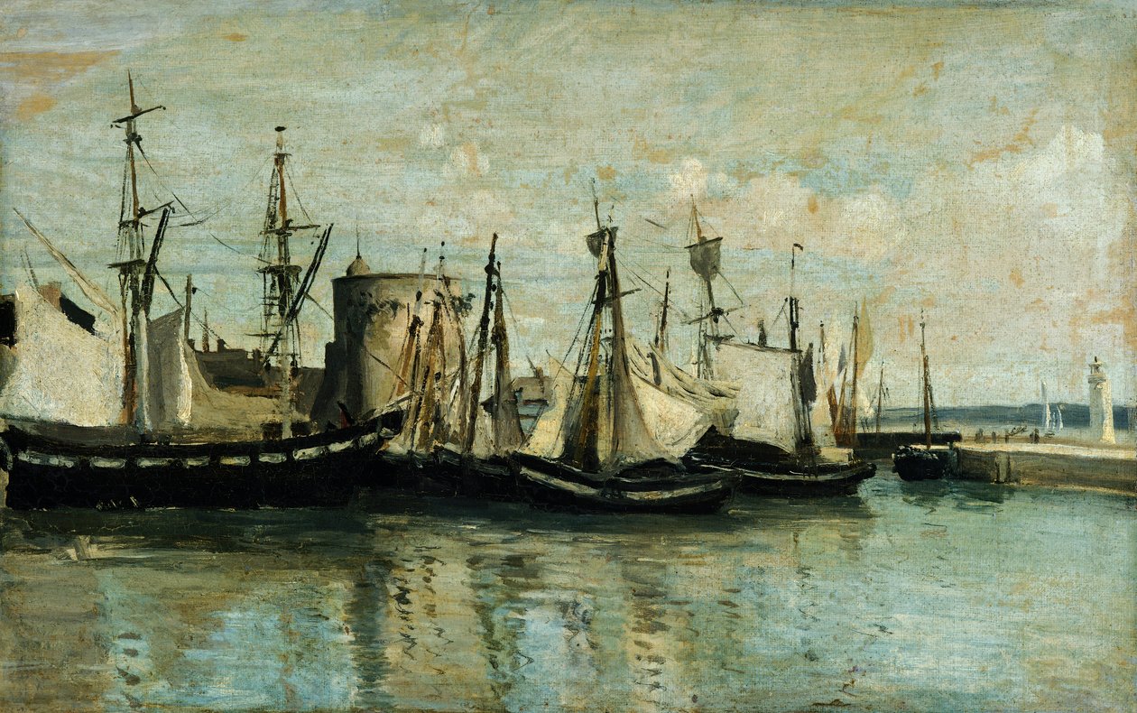 La Rochelle, Eingang zum Trockendock von Jean Baptiste Camille Corot