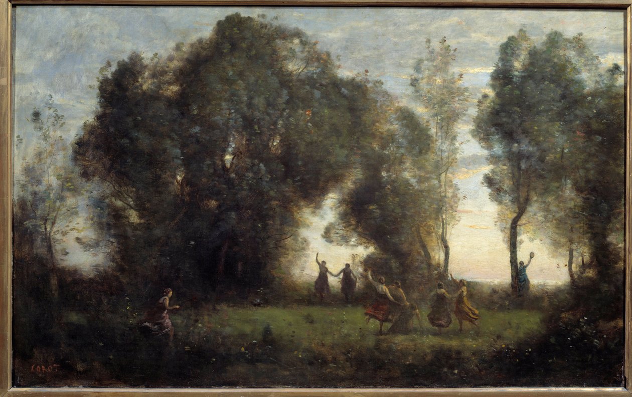 La danse des nymphes von Jean Baptiste Camille Corot