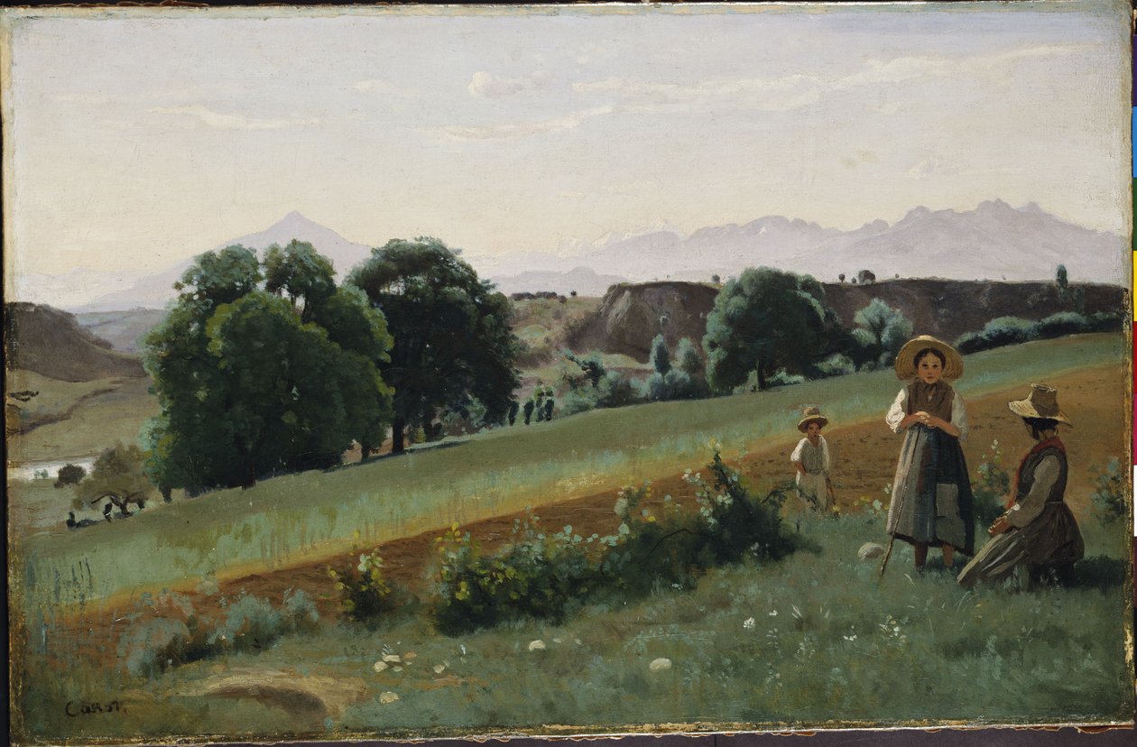 Landschaft bei Mornex, c.1842 von Jean Baptiste Camille Corot