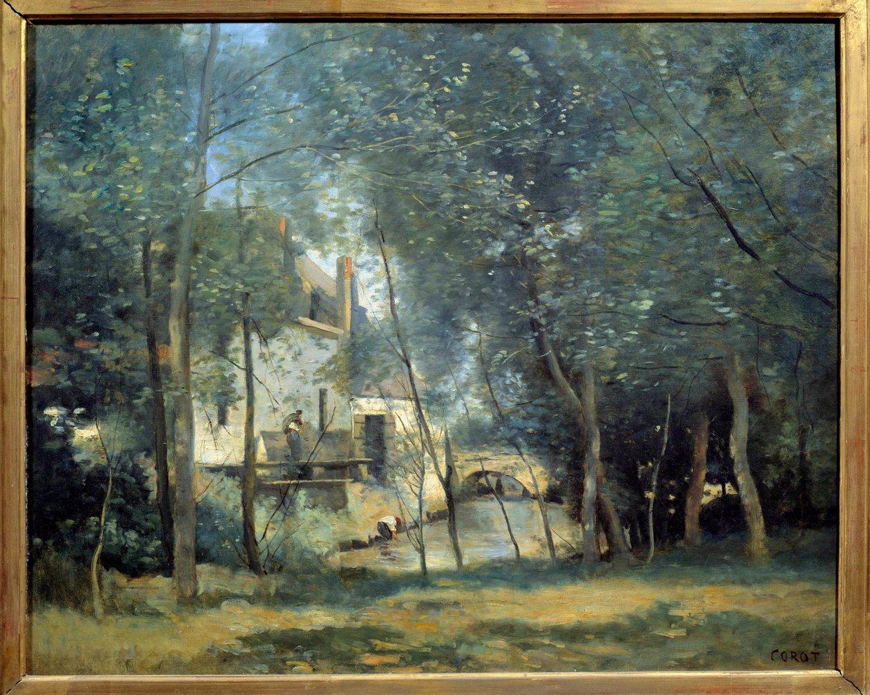 Le Moulin de Saint-Nicolas-Lez-Arras Gemälde von Camille Corot (1796-1875) 1874 Paris, Musée d
