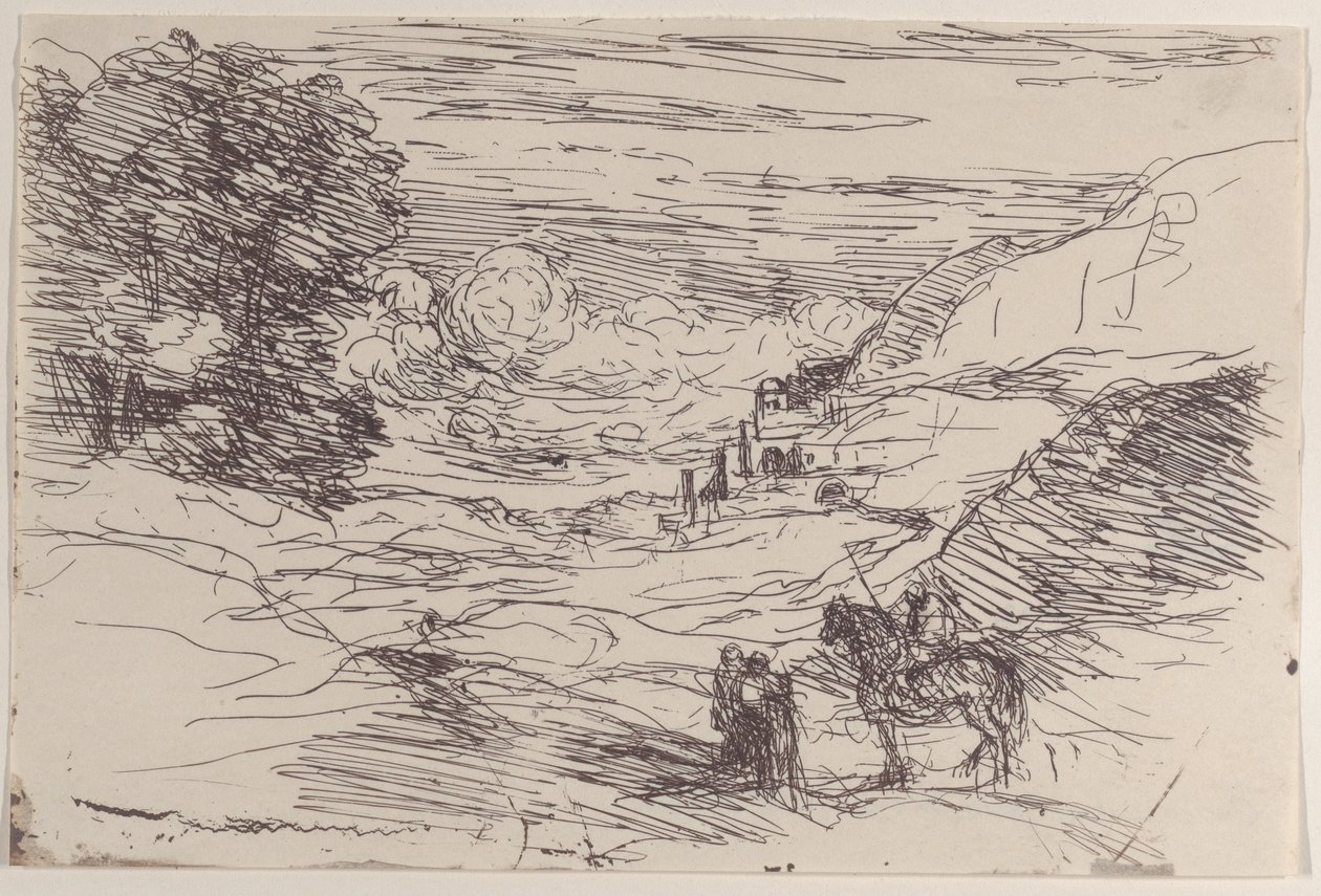Les Paladins, 1871 von Jean Baptiste Camille Corot