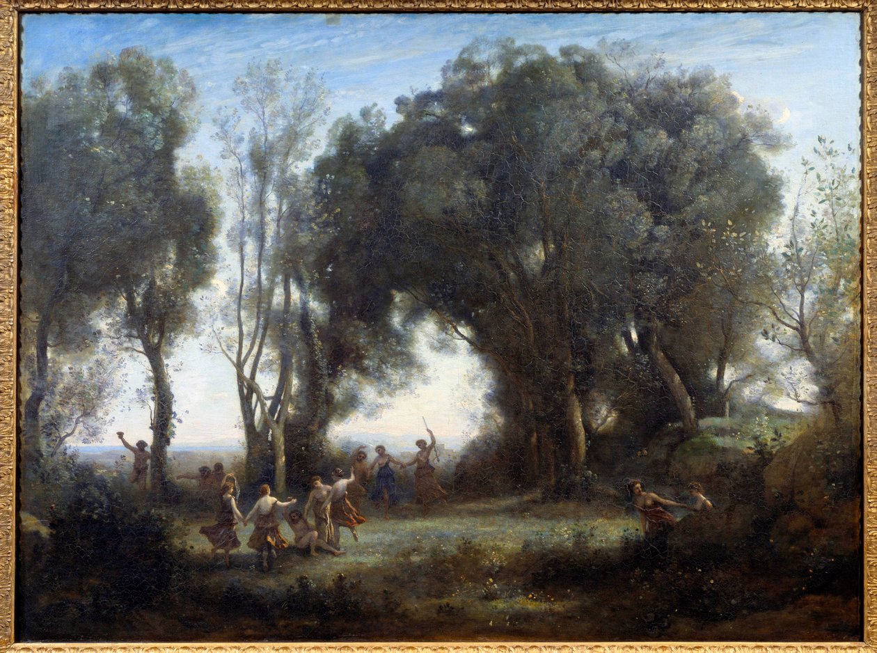 Matinee, Nymphen tanzen von Jean Baptiste Camille Corot