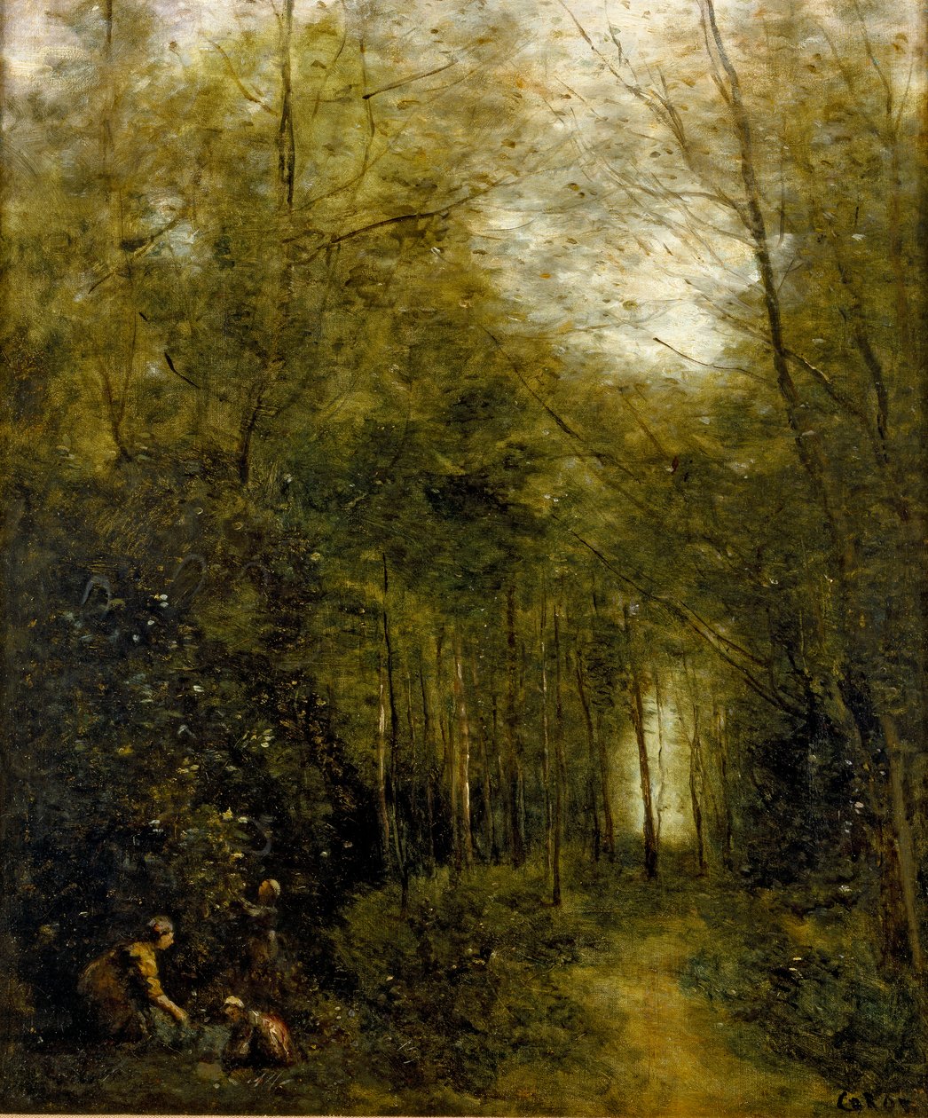 Montfermeuil, der Bach im Wald, 1867 von Jean Baptiste Camille Corot