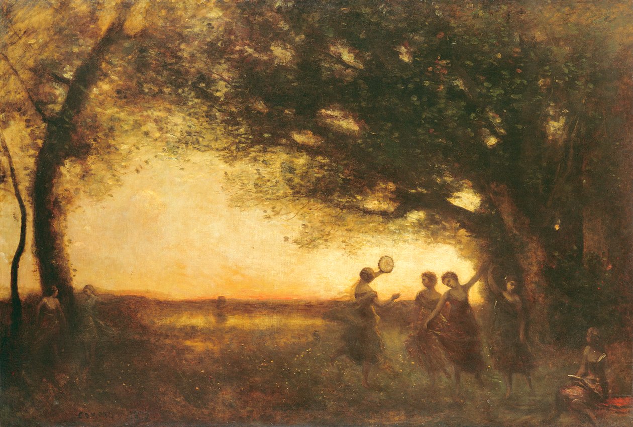 Freuden des Abends, 1875 von Jean Baptiste Camille Corot