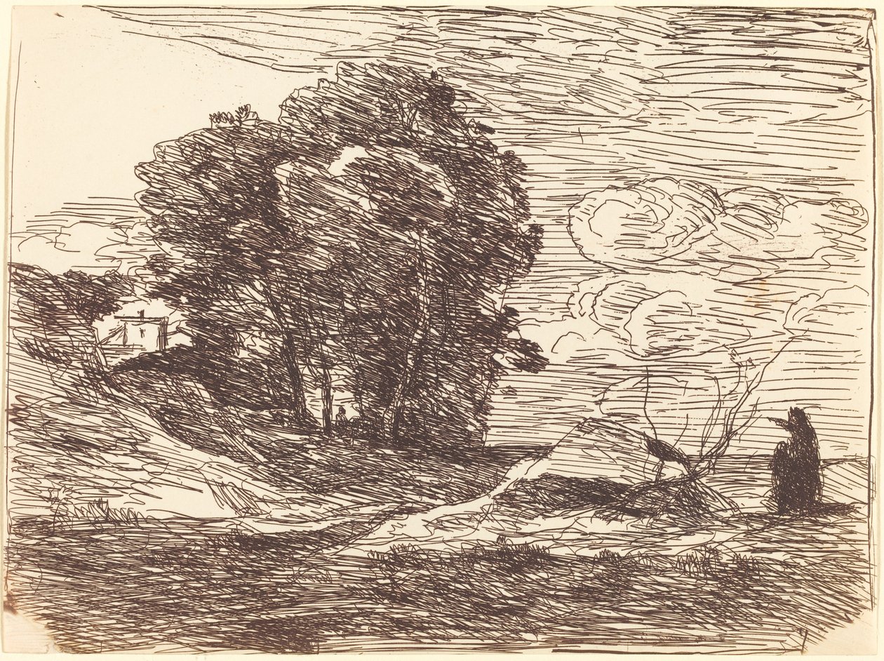 Wohnsitz des Dichters von Jean Baptiste Camille Corot