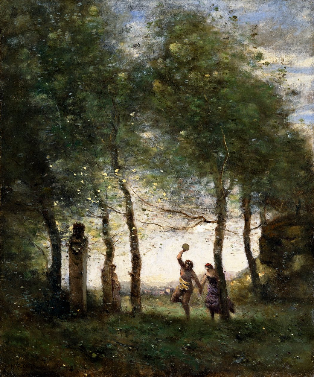 Kleine Bacchanale, 1874 von Jean Baptiste Camille Corot