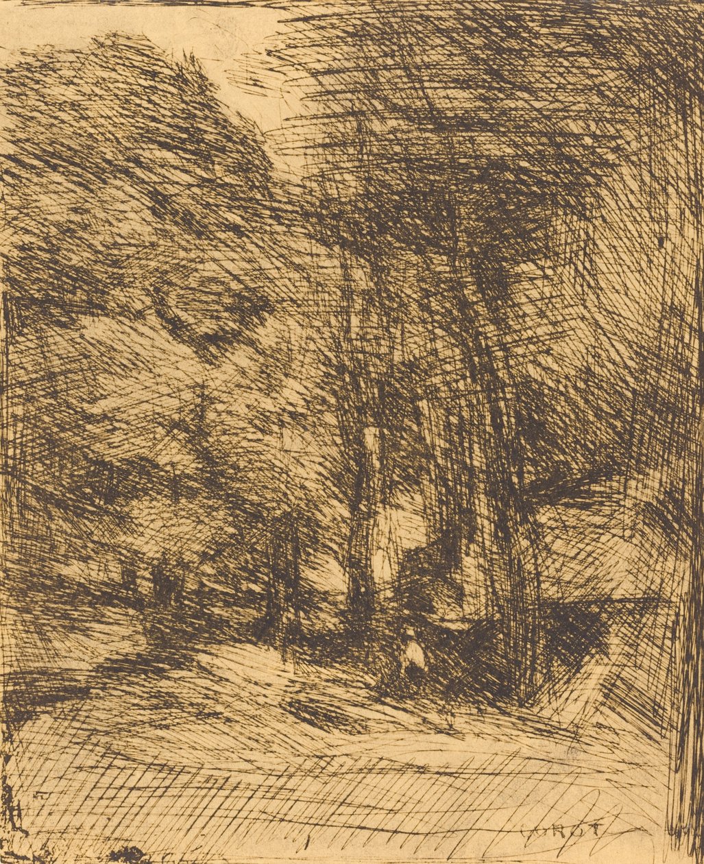 Souvenir von Bas-Breau von Jean Baptiste Camille Corot