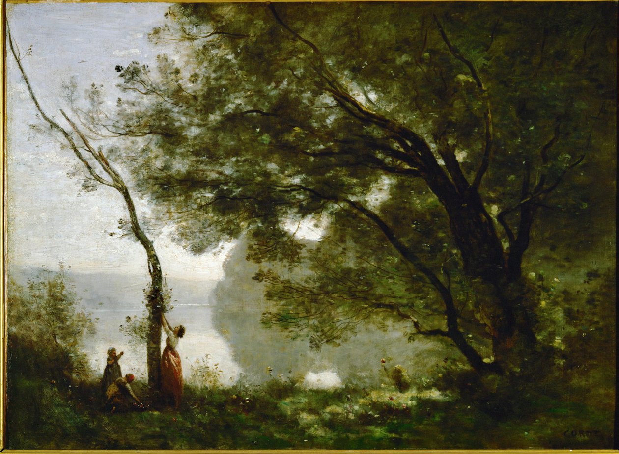 Erinnerung an Mortefontaine, Frankreich von Jean Baptiste Camille Corot