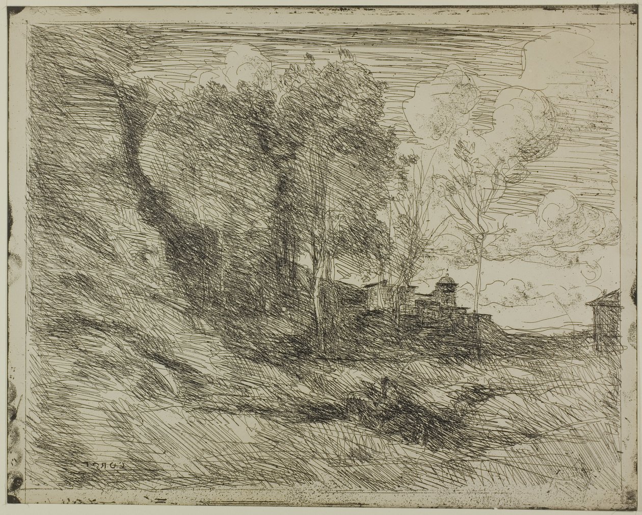 Erinnerung an Ostia von Jean Baptiste Camille Corot