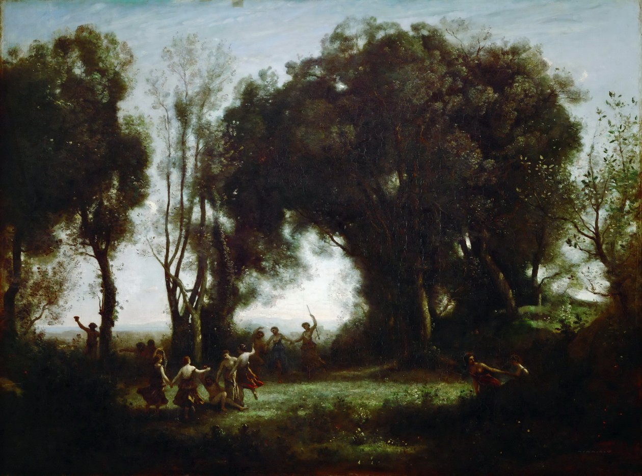 Der Tanz der Nymphen von Jean Baptiste Camille Corot