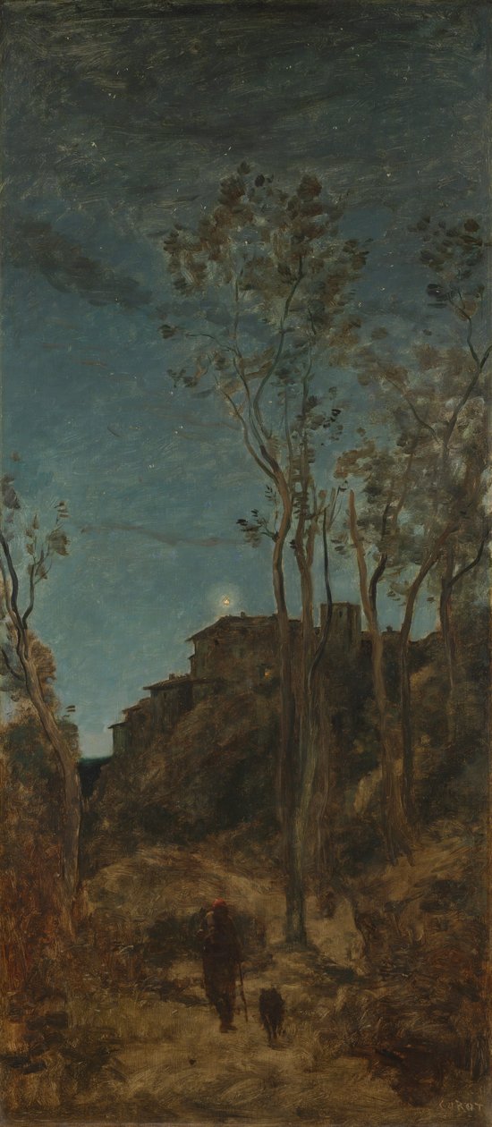 Die vier Tageszeiten: Nacht von Jean Baptiste Camille Corot