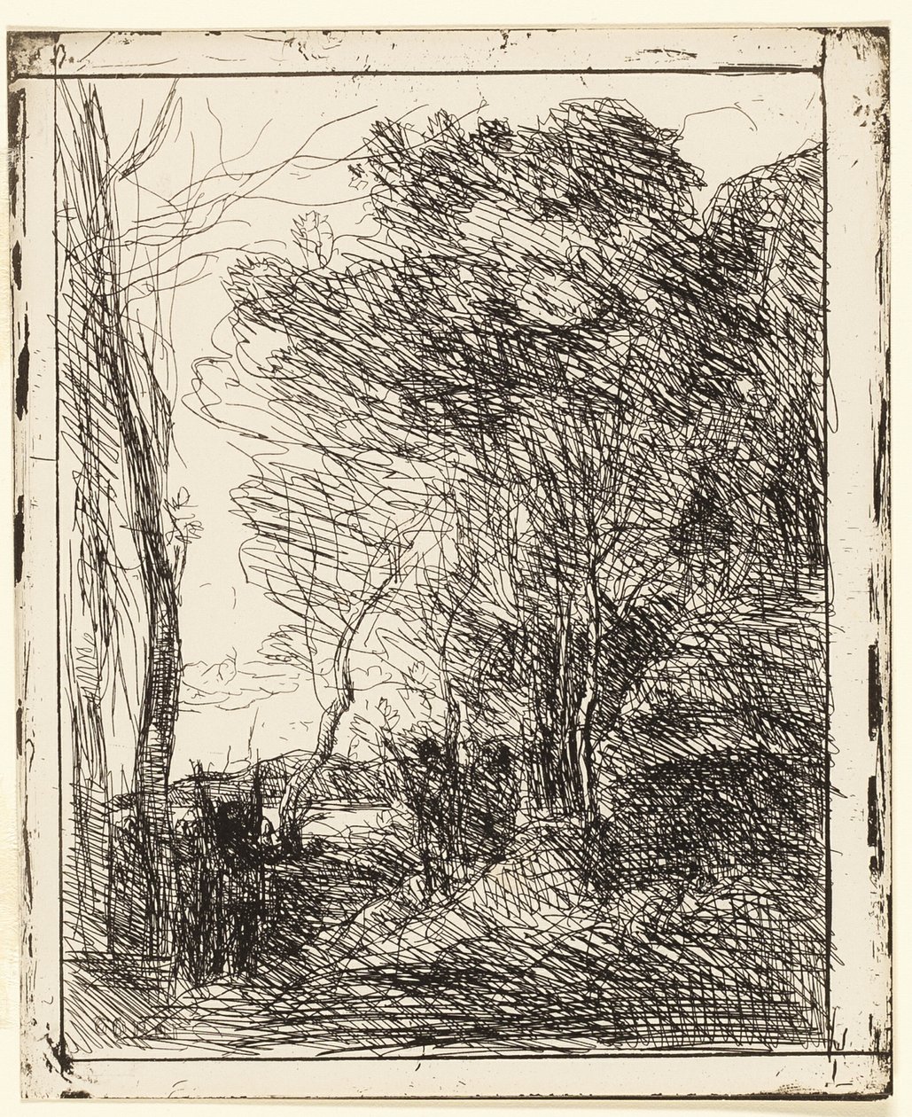 Die gallische Lichtung von Jean-Baptiste-Camille Corot