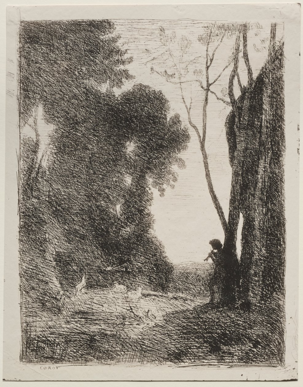 Der kleine Hirte von Jean Baptiste Camille Corot