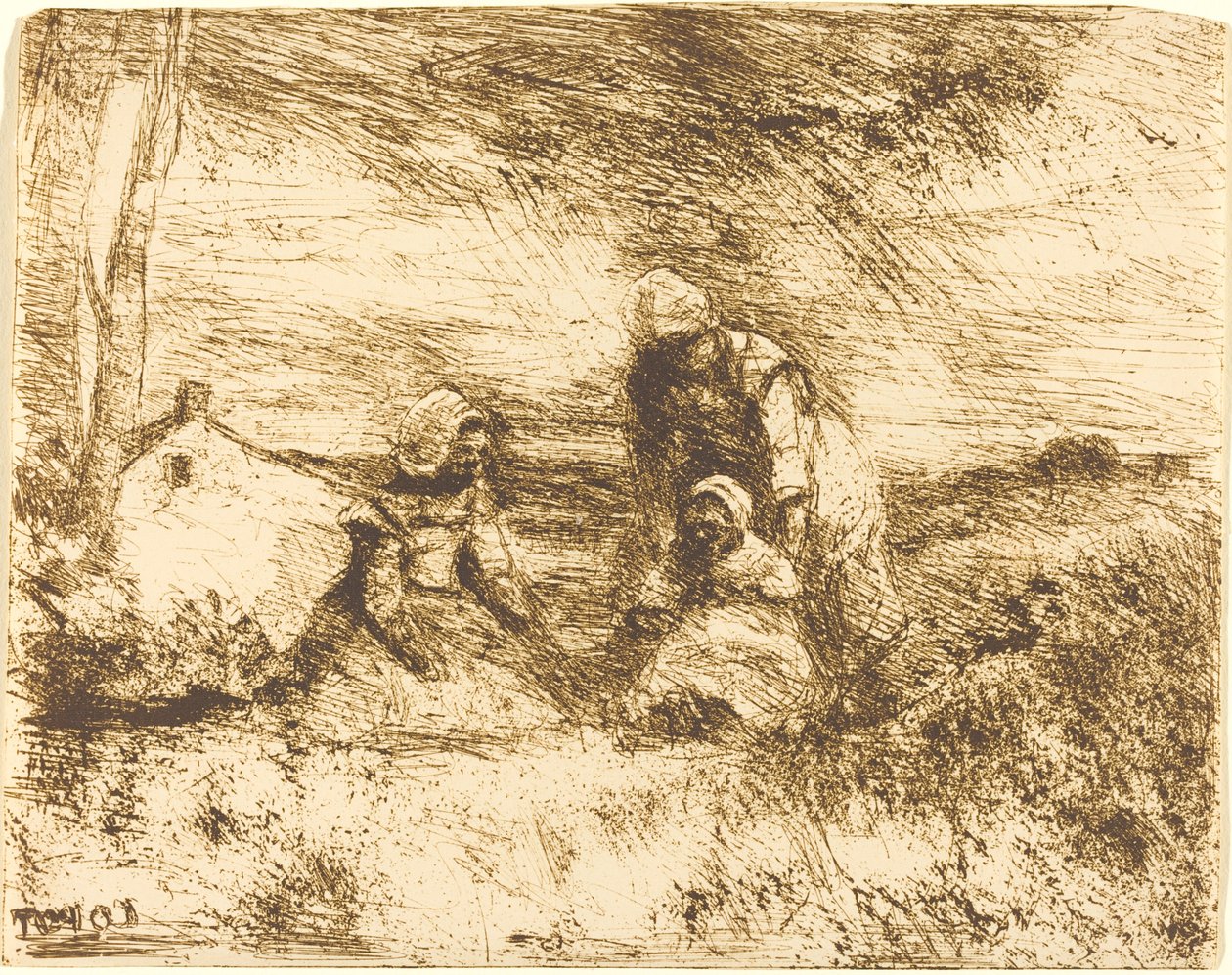 Die kleine Schwester von Jean Baptiste Camille Corot