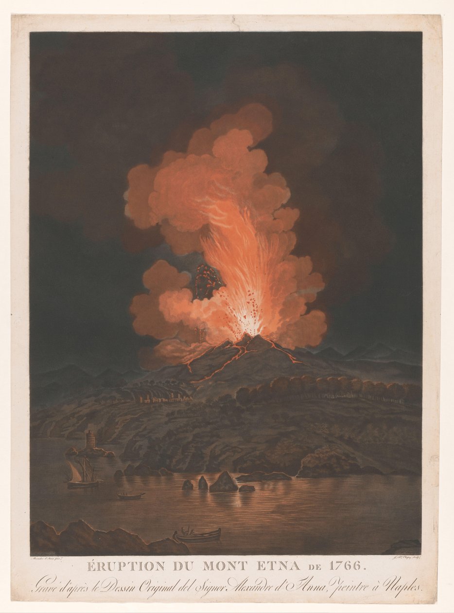 Ausbruch des Ätna von Jean Baptiste Chapuy
