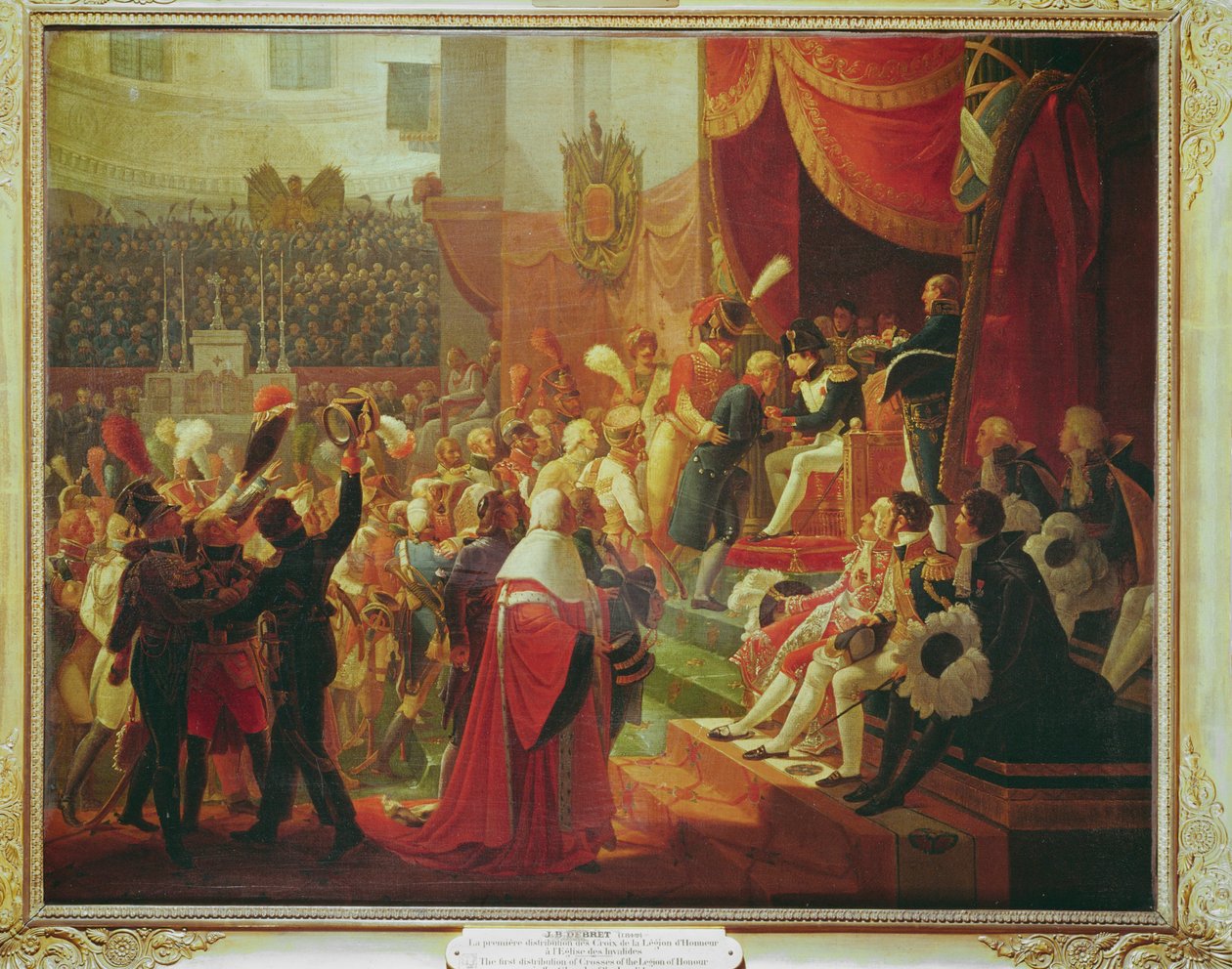 Erste Verleihung des Kreuzes der Ehrenlegion in der Kirche Les Invalides von Jean Baptiste Debret