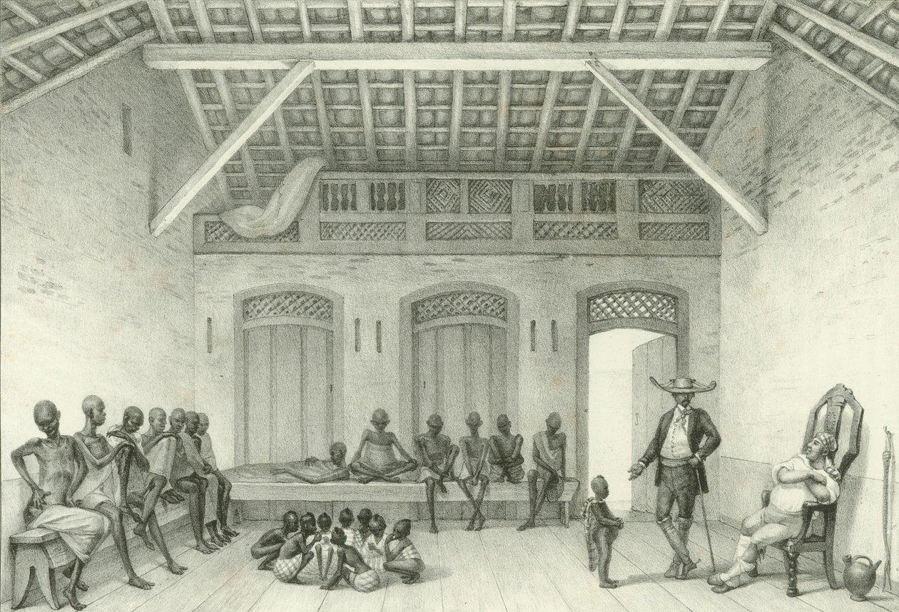Laden zum Verkauf von Sklaven, 1835 von Jean Baptiste Debret