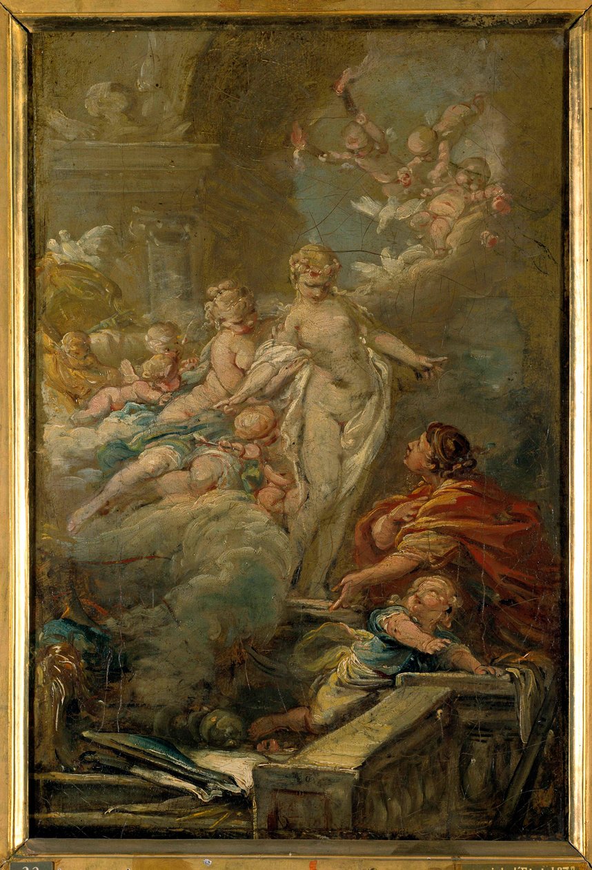 Pygmalion und Galatea (Skizze) von Jean Baptiste Deshays