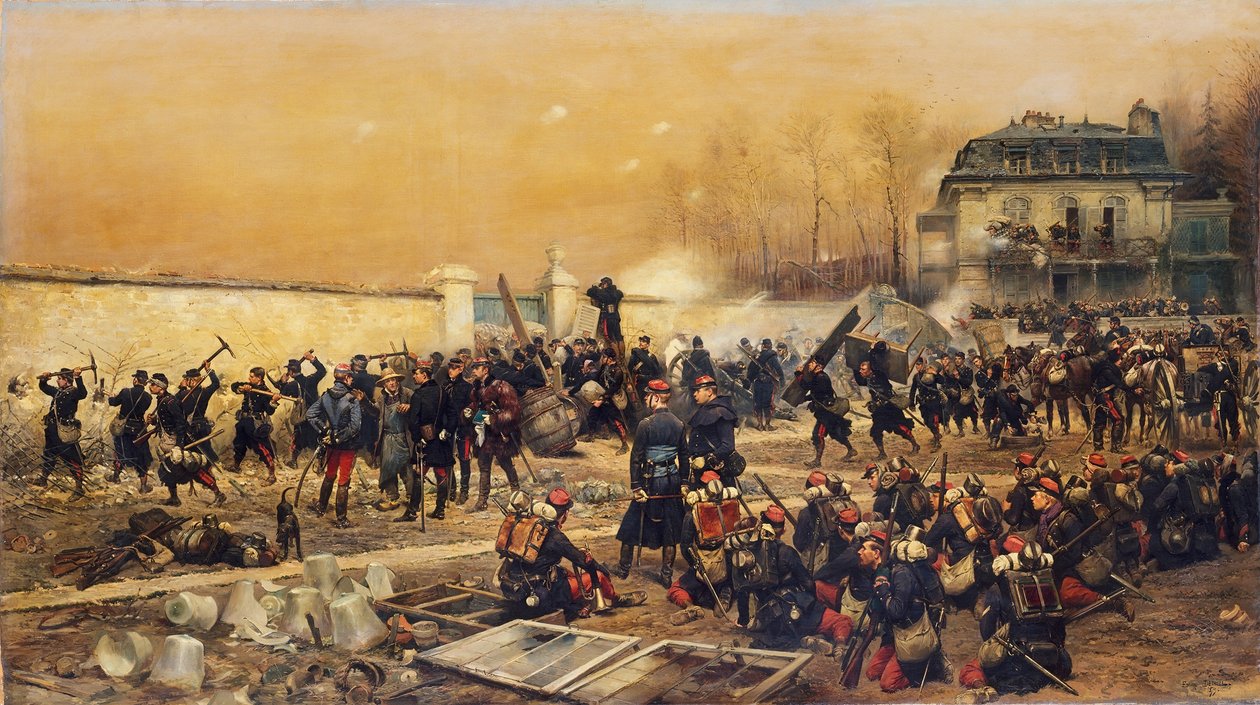 Die Verteidigung von Champigny, 1879 von Jean Baptiste Edouard Detaille