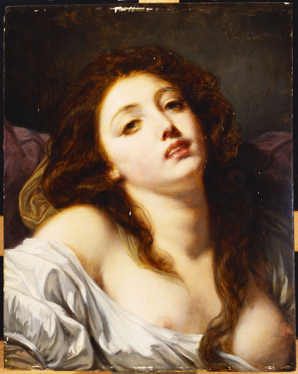 Eine junge Frau, Brustbild von Jean Baptiste Greuze