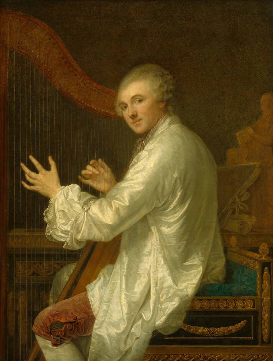 Ange Laurent de La Live de Jully, ca. 1759 von Jean Baptiste Greuze