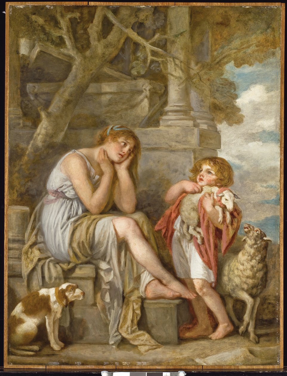 Das geliebte Lamm von Jean Baptiste Greuze